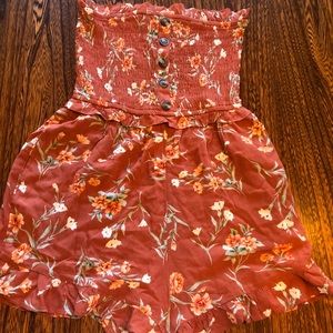 Strapless Floral American Eagle Romper